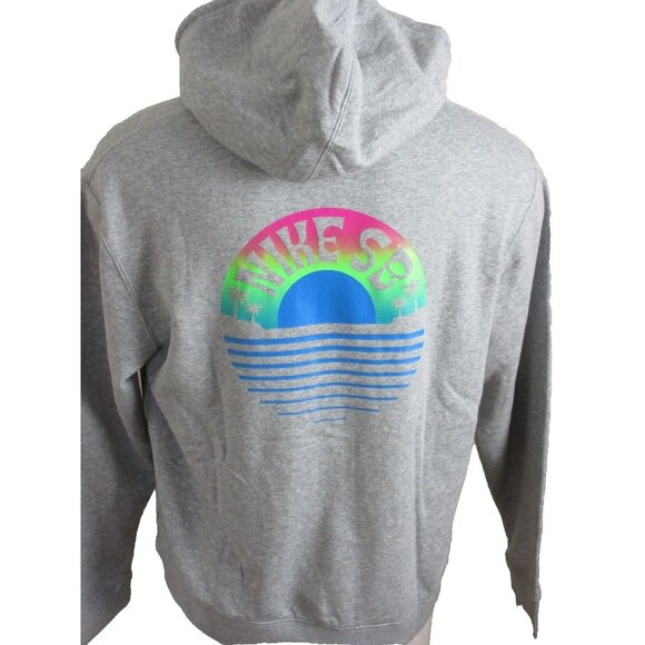 Nike Other - Men's Nike SB Tropical Graphic PO Hoodie Sweatshirt Dark Grey Size Medium NWT